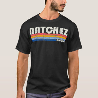 Vintage 70:s 80:e Stil Natchez MS T Shirt