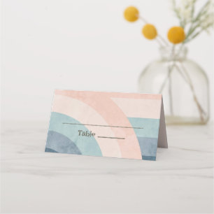 Vintage 70-tal Regnbåge Bröllop Placeringskort