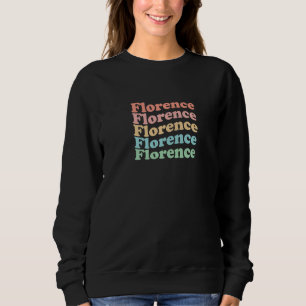 Vintage 70-talet Italien Hippie Stad - Retro Flore T Shirt