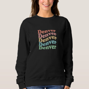 Vintage 70-talets USA Hippie Stad   Retro Denver T Shirt