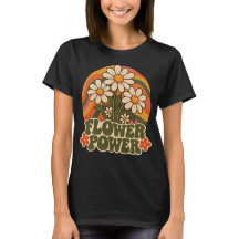 Vintage 70-tals Flower Power Tusengrafik Retro Gro