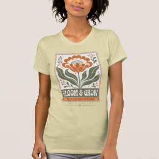 Vintage 70-tals skandinavisk blomstert-shirt | Mit T Shirt