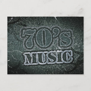 Vintage 70-talsmusik - vykort