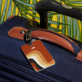 Vintage 70s Anpassningsbar för bränd Orange Groovy Bagagebricka