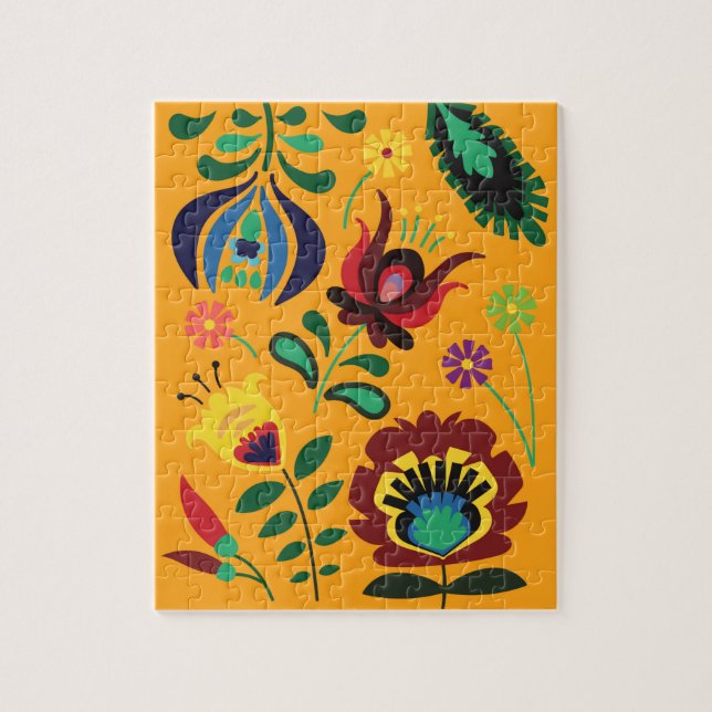 Vintage 70's Flower Puzzle Pussel (Vertikal)
