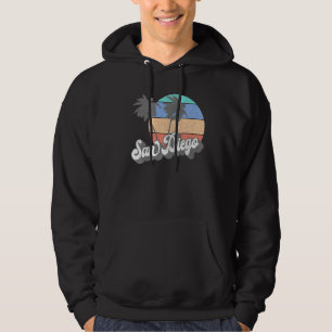 Vintage 70's San Diego California Beach Surfing Re Hoodie