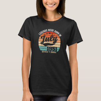 Vintage 71:e födelsedagen denna drottning föddes i t shirt