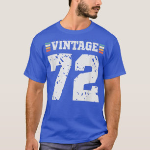 Vintage 72 år gammal Lycklig 72:a födelsedagstävli T Shirt