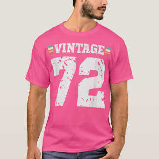 Vintage 72 år gammal Lycklig 72:a födelsedagstävli T Shirt