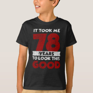 Vintage 78 år gammal rolig 78-årspresent t shirt