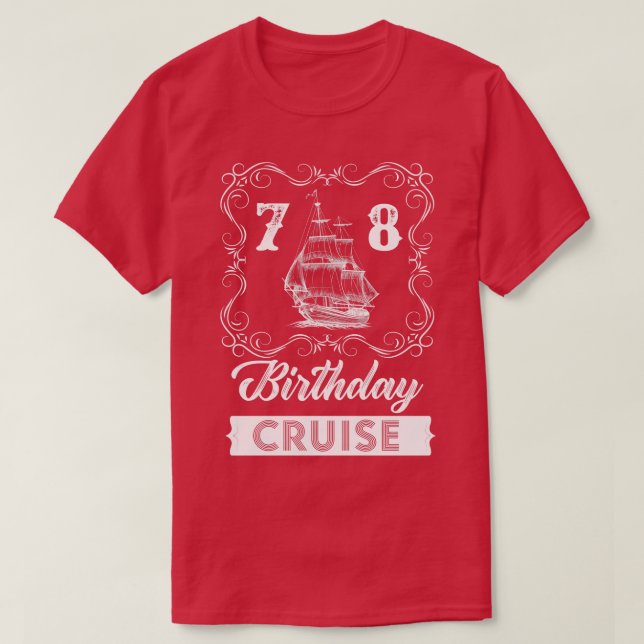 Vintage 78:e födelsedagshuset t shirt (Design framsida)