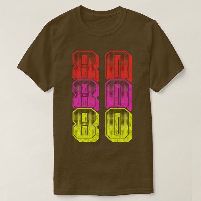 Vintage 80-årsjubileum t shirt (Design framsida)