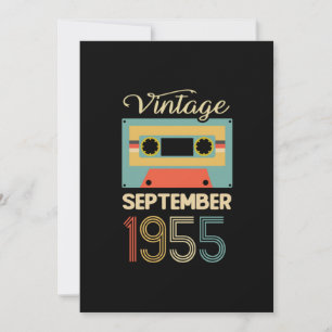 Vintage 80 september 1955 65e Birthday Gift Idea Inbjudningar