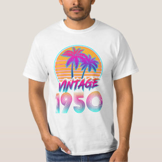 Vintage 80-talet 1950 födelsedag t shirt
