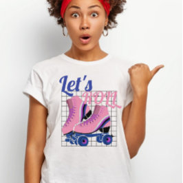 vintage 80-talets grupp Låt oss Sakte roll T Shirt