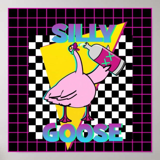 Vintage 80-tals Silly Goose Affisch (Framsidan)