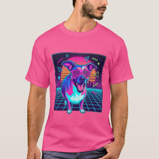 vintage 80-tals synthwave T-Shirt