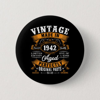 Vintage 85-årspresenter män kvinnor rolig 1942 knapp