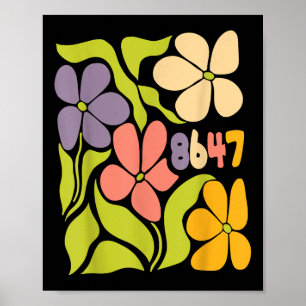 Vintage 86 47 Ordförande för antitrumpump Flower Poster