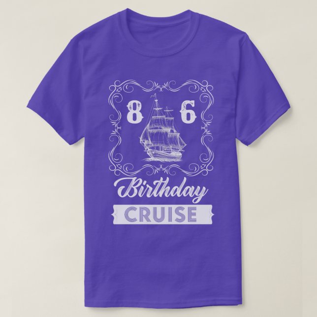 Vintage 86:e födelsedagsraket t shirt (Design framsida)