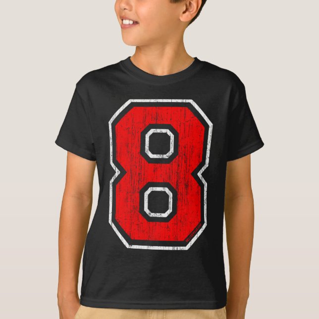 Vintage #8 tee shirt (Framsida)