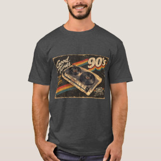 Vintage 90-tals Good Times-kassettband T-shirt