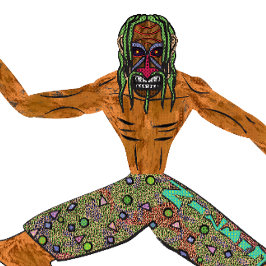 Vintage 90s Cheeky Tiki Surfing Retro Cartoon T Shirt