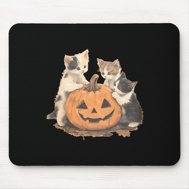 Vintage 90s Kat Halloween Musmatta (Framsidan)
