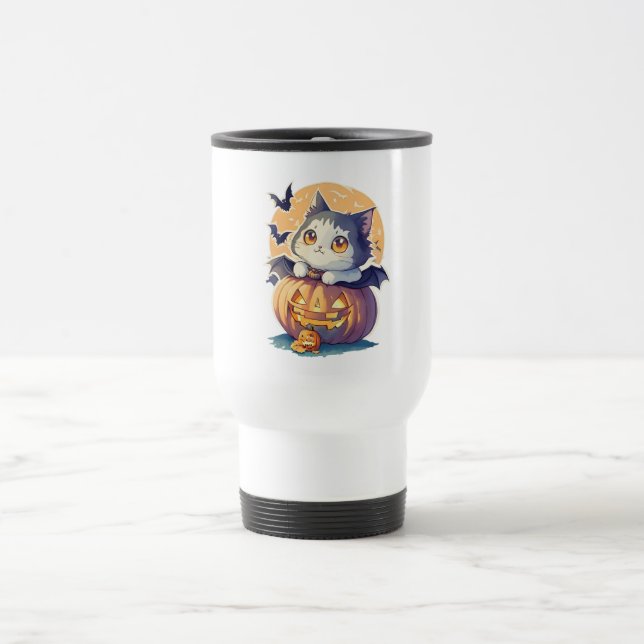 Vintage 90s Kat Pumpkin Halloween Retro Resemugg (Center)