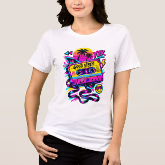 Vintage 90s Retro Cassette Cosmic Sci-Fi Women's T Shirt