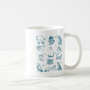 Vintage 90s Tattoo Cat Retro Kitten Nature Cat Lov Kaffemugg