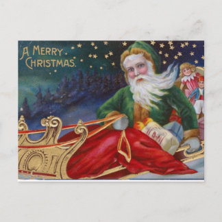 VINTAGE A GOD JUL DESIGN HELG VYKORT
