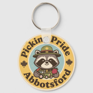 Vintage Abbotsford BC Plockar med stolthet Nyckelring