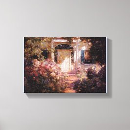 Vintage Abbott Fuller Grave Doorway och Garden Canvastryck