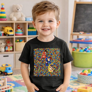 Vintage ABC Barnalfabetillustration T Shirt