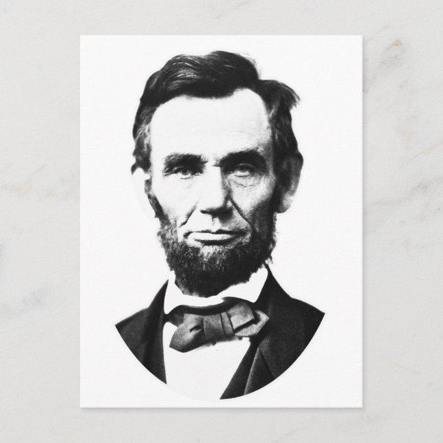 Vintage Abe Lincoln Vykort (Framsida)