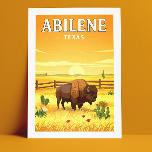 Vintage Abilene Texas Vykort