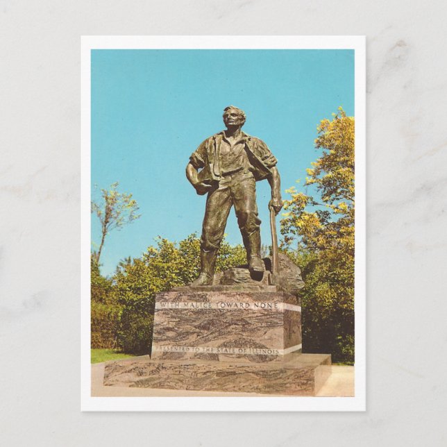 Vintage Abraham Lincoln Vykort (Framsida)