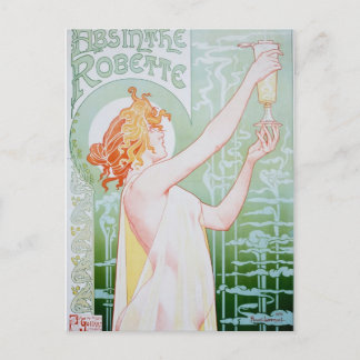 Vintage Absinthe Advertisement Vykort