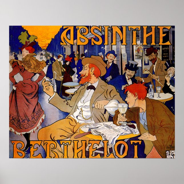 Vintage Absinthe Berthelot Poster (Framsidan)