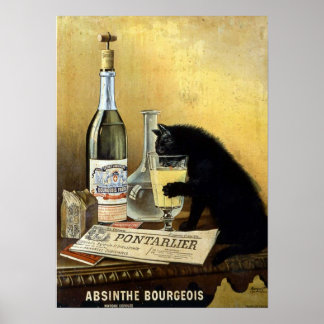 Vintage Absinthe Bourgeois Annons Poster