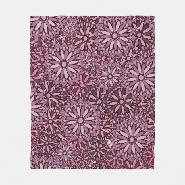 Vintage abstract background. Mandala style. seamle Fleecefilt (Framsidan)