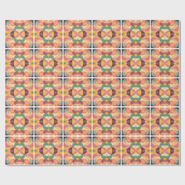Vintage Abstract Pattern Presentpapper (Platt)