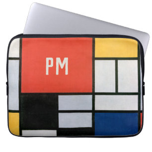 Vintage Abstrakt Komposition av Piet Mondrian Laptop Fodral