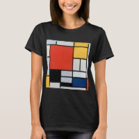 Vintage abstrakt komposition av Piet Mondrian
