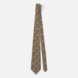 Vintage Abstrakt Mönster Necktie Slips