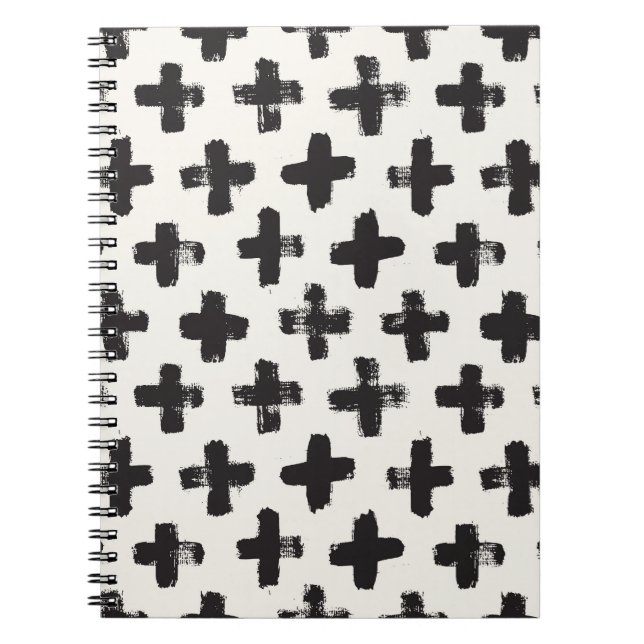 Vintage Abstrakt Penseldrag Bakgrund Anteckningsbok (Framsidan)