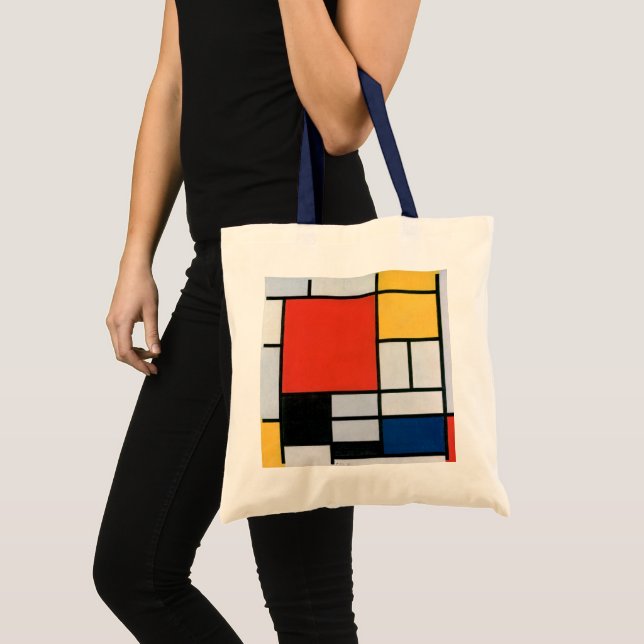 Vintage Abstrakt Sammansättning av Piet Mondrian Tygkasse (Framsida (produkt))