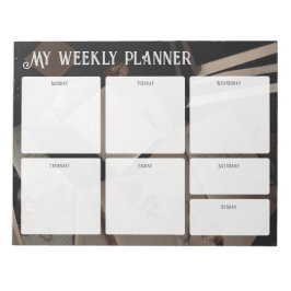 Vintage Academia Weekly Planner Anteckningsblock