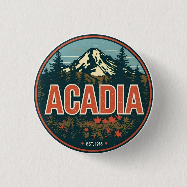 Vintage Acadia National park presentidéer från nat Knapp (Framsida)